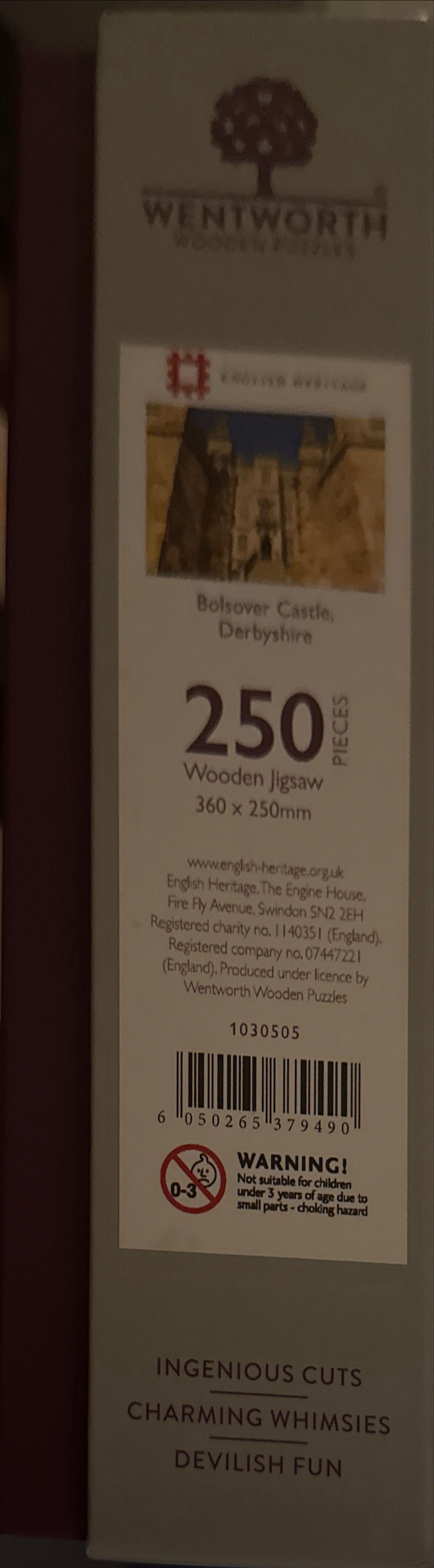 Bolsover Castle, Derbyshire-Sold - Wentworth 🇺🇸 puzzle collectible [Barcode 6050265379490] - Main Image 3