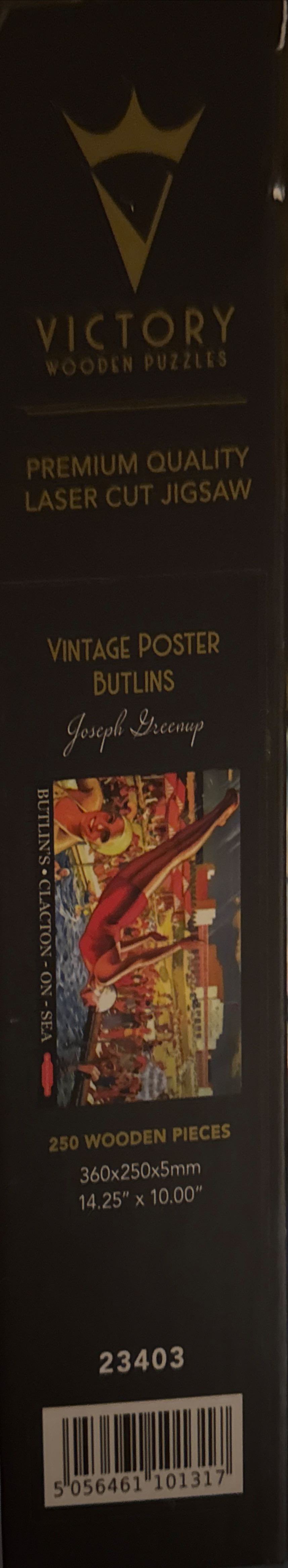Vintage Poster Butlins - Victory Wooden Puzzles puzzle collectible [Barcode 5056461101317] - Main Image 3