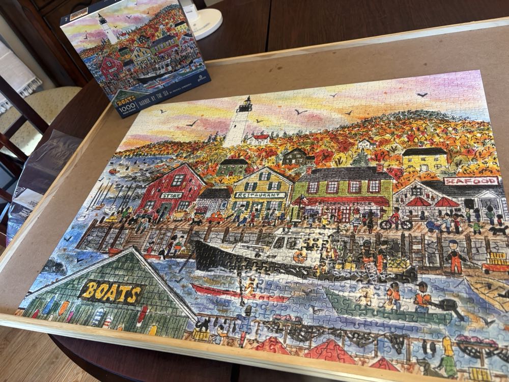 Harbor By The Sea - Galison puzzle collectible [Barcode 128100255503400999] - Main Image 2