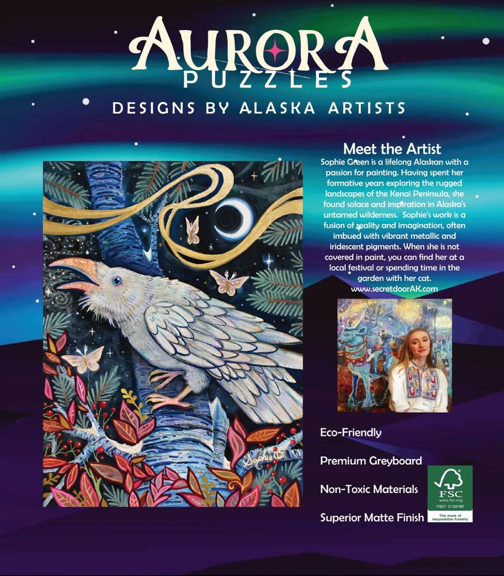 Snow Raven - Aurora Puzzles puzzle collectible - Main Image 3