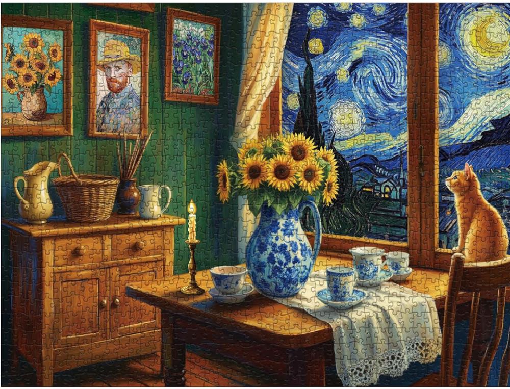 The Starry Cat - Larkipuzz puzzle collectible - Main Image 2