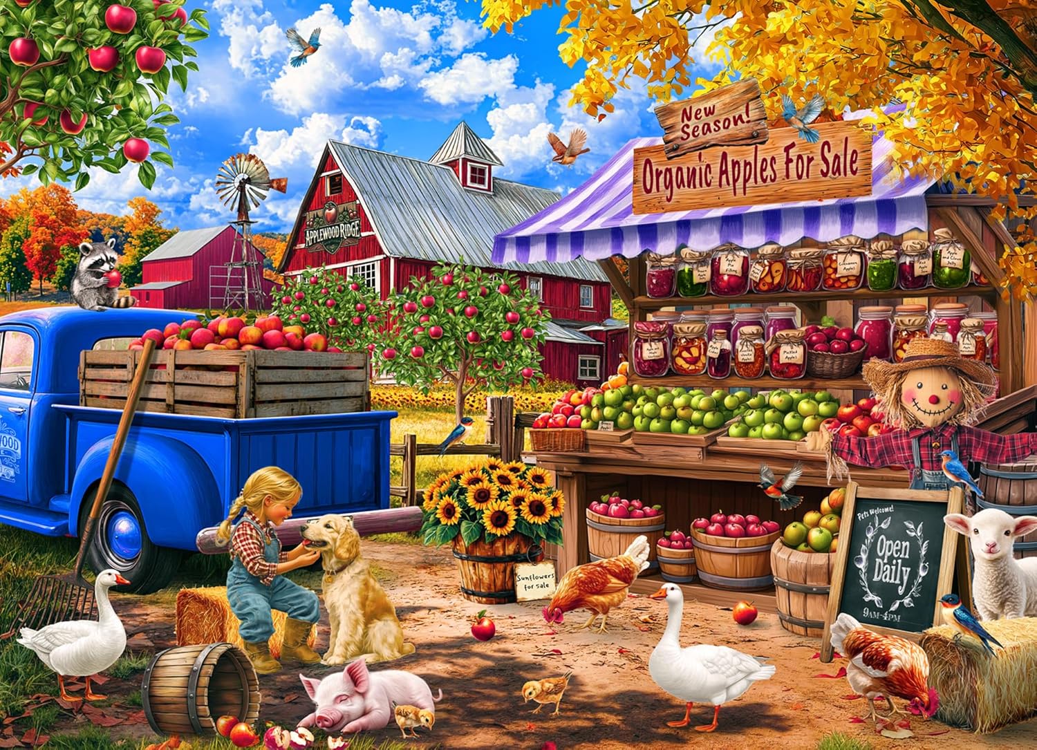 Apple Farm  - 👀 - Vermont Christmas  Company puzzle collectible - Main Image 2