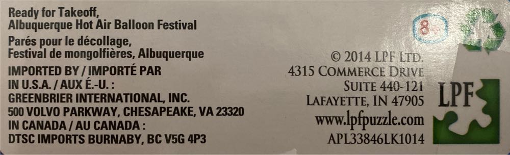 Ready For Takeoff - Puzzlebug puzzle collectible [Barcode 639277067227] - Main Image 2