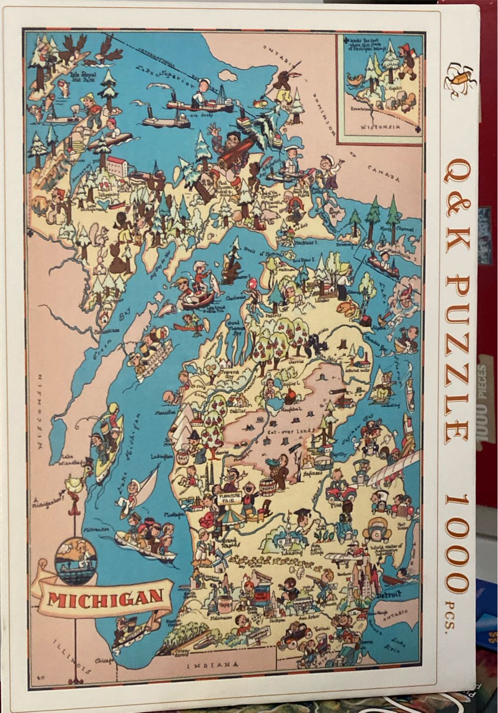 Sunsout Autumn Romance 500 Piece Jigsaw Puzzle Fall Leaves Squirrels Birds