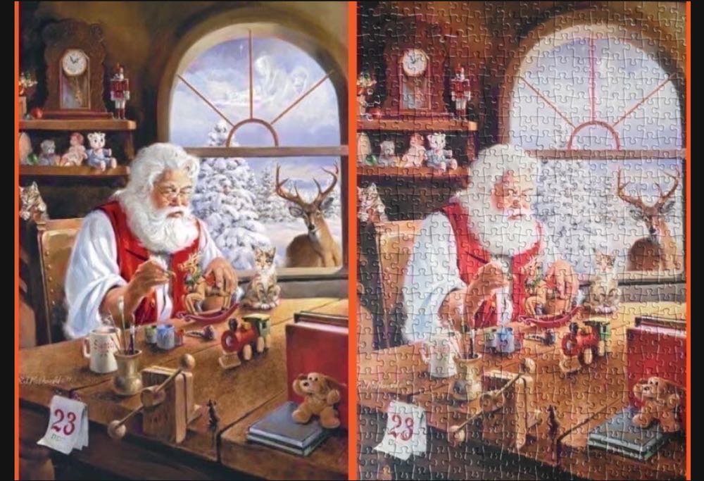 Santas Workshop - Gibsons puzzle collectible [Barcode 5012269050110] - Main Image 2