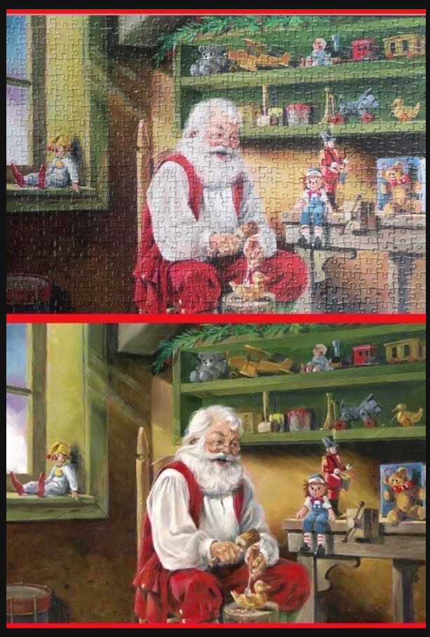 Santas Workshop - Gibsons puzzle collectible [Barcode 5012269050110] - Main Image 3