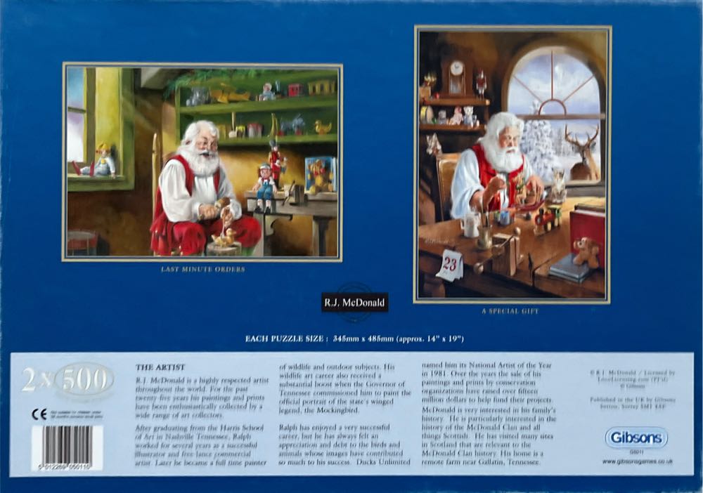 Santas Workshop - Gibsons puzzle collectible [Barcode 5012269050110] - Main Image 4