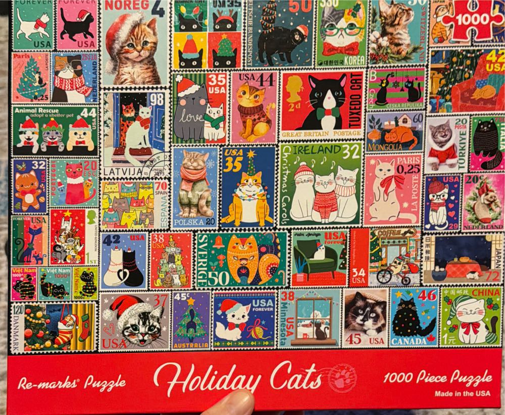 Holiday Cats - Re-marks puzzle collectible [Barcode 681410198824] - Main Image 2