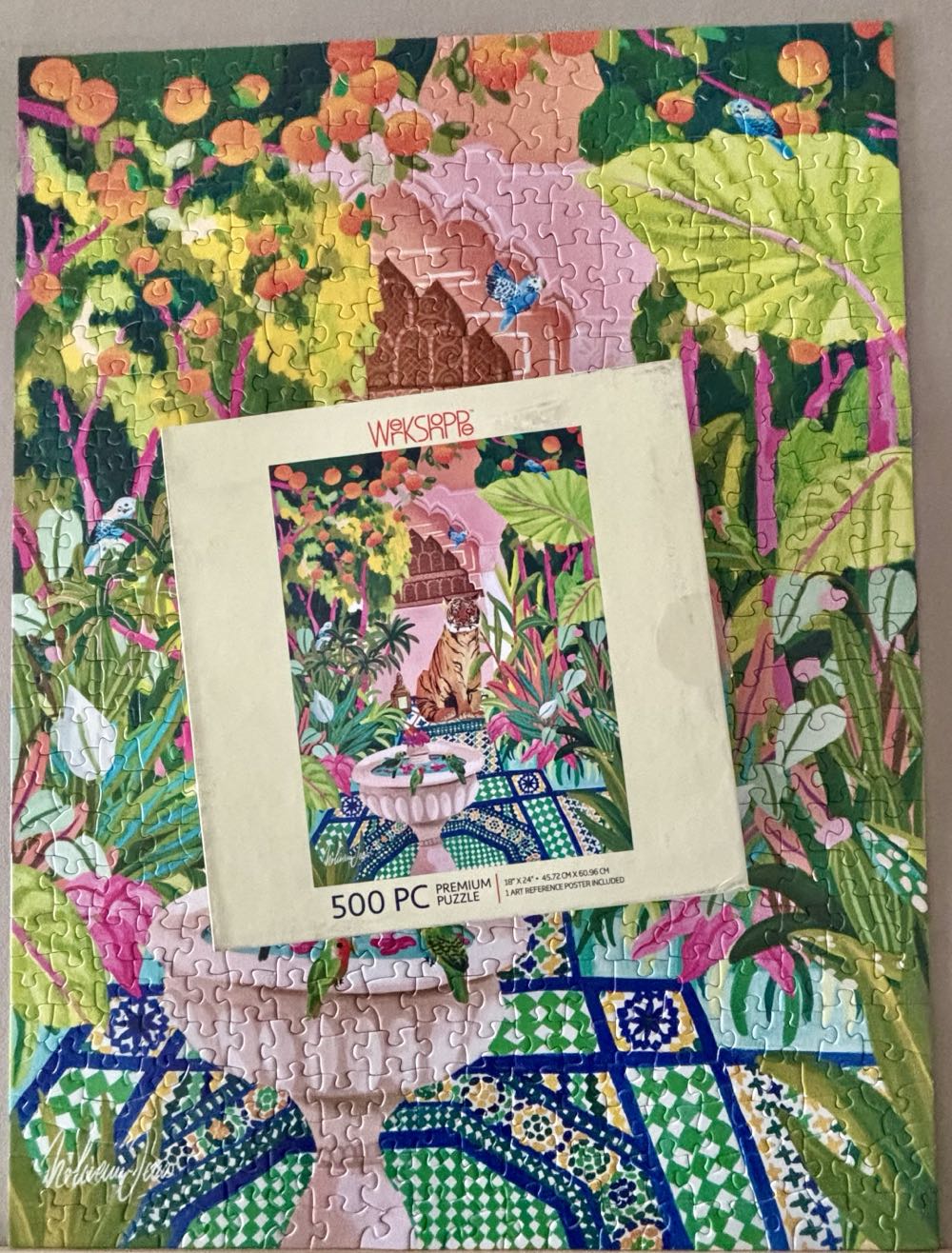 Peaceful Oasis - Werkshoppe Puzzles puzzle collectible [Barcode 810052905792] - Main Image 3