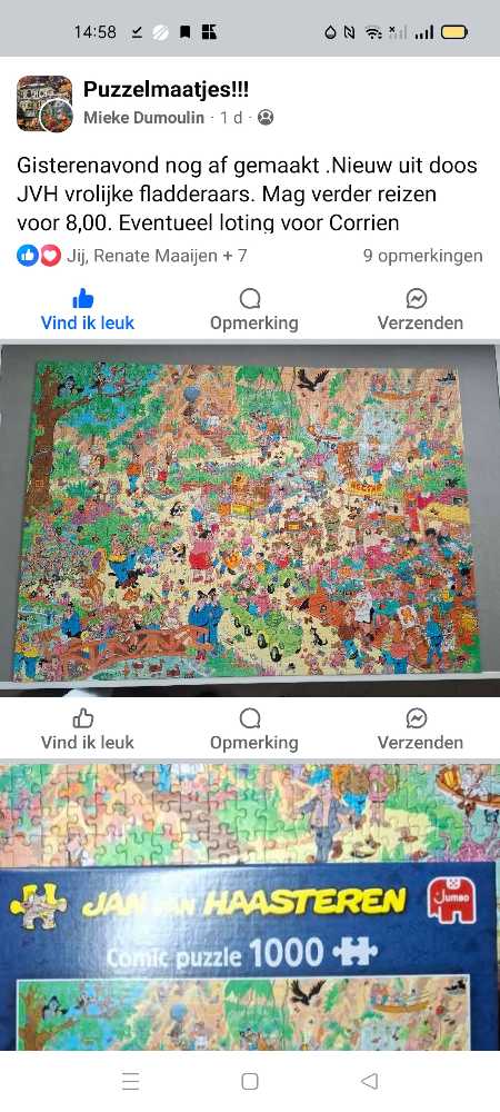 Jan van Haasteren. Vrolijke Fladderaars - Jumbo puzzle collectible - Main Image 2