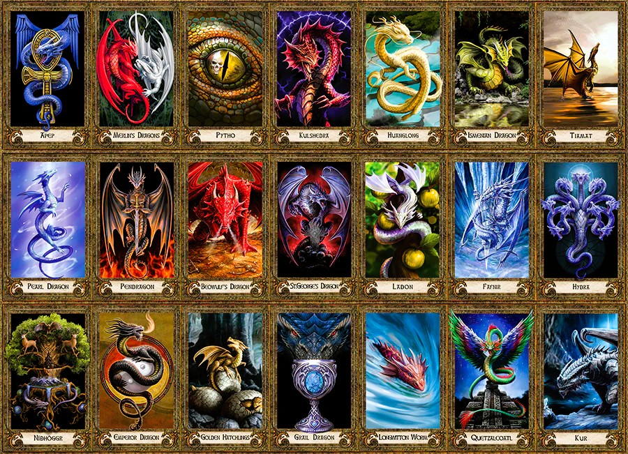 Dragon Oracle (NIB) Ian   - Cobble Hill puzzle collectible [Barcode 625012403214] - Main Image 2