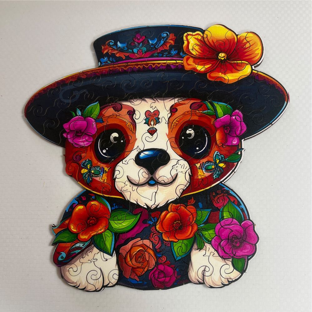 WATERCOLOR DAY OF THE DEAD ANIMALS ARTWORK CLIPART - QuordlePuzzles puzzle collectible - Main Image 2