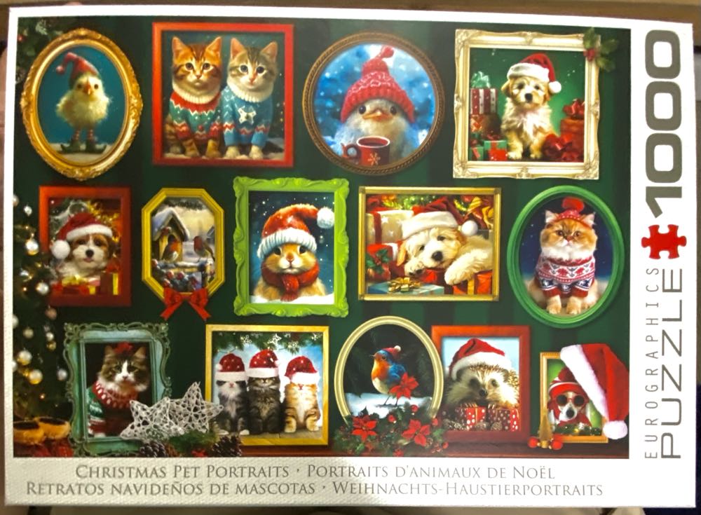 Christmas Pet Portraits - Eurographics puzzle collectible [Barcode 628136660747] - Main Image 3