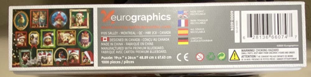 Christmas Pet Portraits - Eurographics puzzle collectible [Barcode 628136660747] - Main Image 4