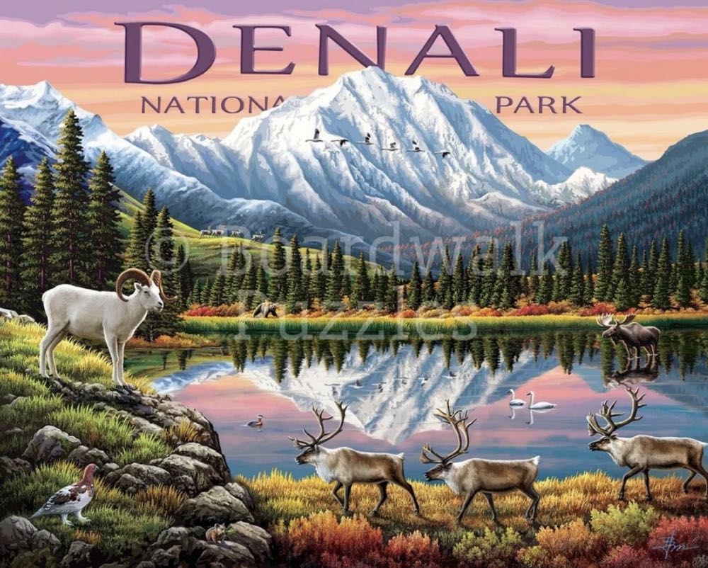 NPS : Denali 🆕 - Boardwalk Puzzle Company puzzle collectible [Barcode 671095906425] - Main Image 2
