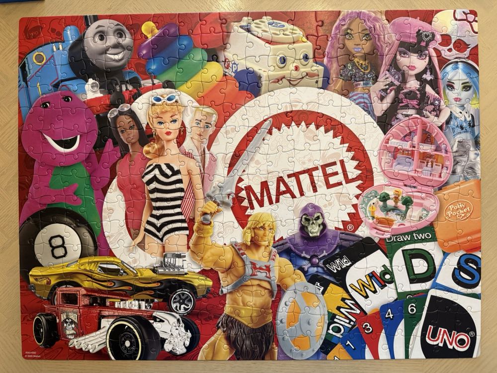 Mattel 80th Anniversary - Spin Master Puzzles puzzle collectible [Barcode 681147118157] - Main Image 2