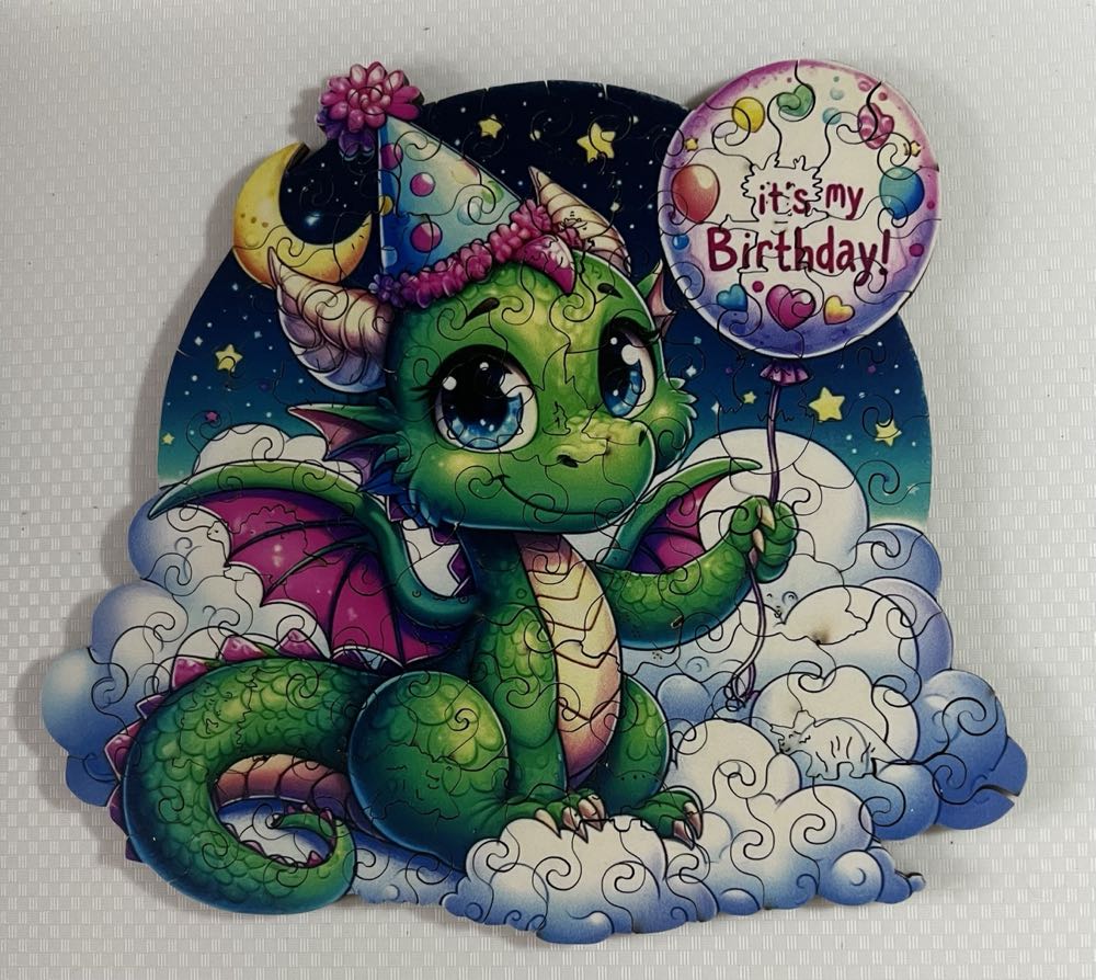 Birthday Baby Dragon - QuordlePuzzles puzzle collectible - Main Image 3