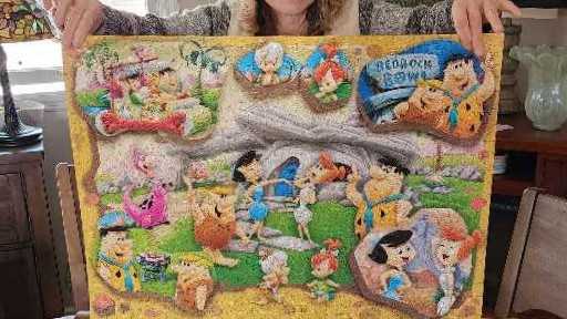 Yabba Dabba Doo - Masterpieces Puzzle Co puzzle collectible [Barcode 705988725913] - Main Image 4