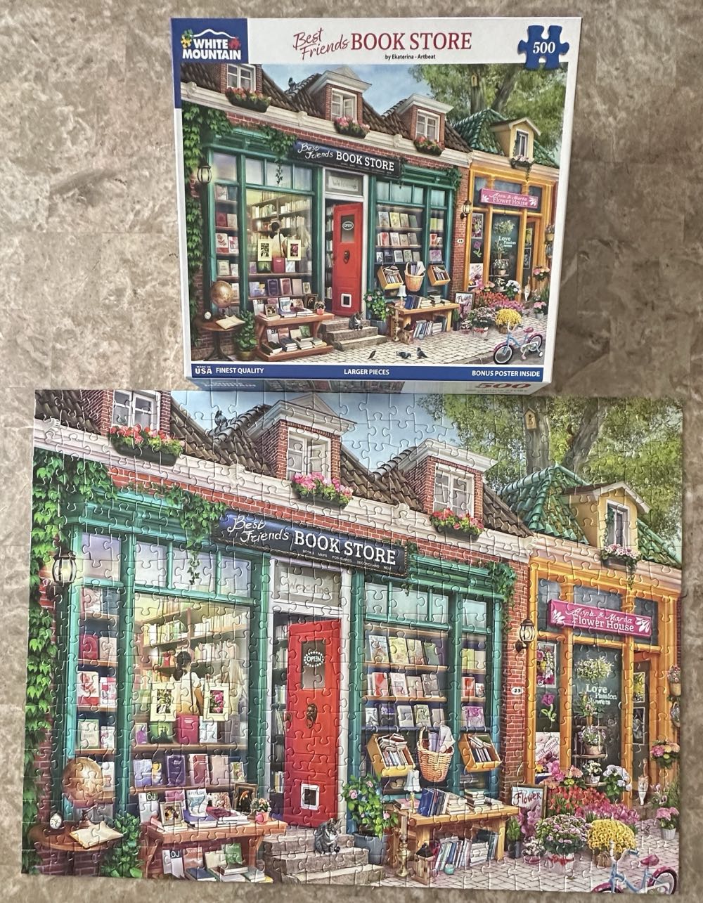 Best Friend’s Book Store - White Mountain puzzle collectible [Barcode 724819269716] - Main Image 2