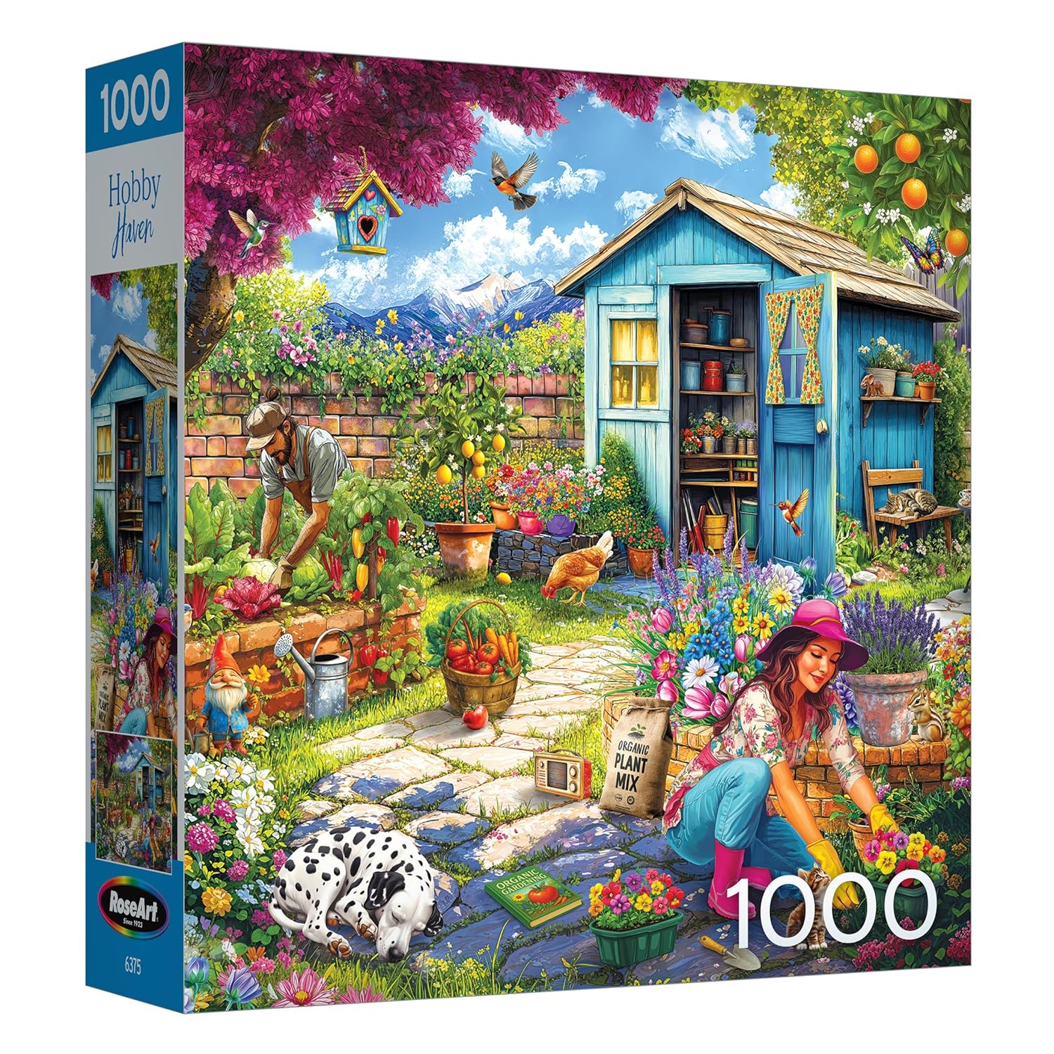 Couple In The Garden - Hobby Haven - Roseart puzzle collectible [Barcode 4895145441933] - Main Image 2