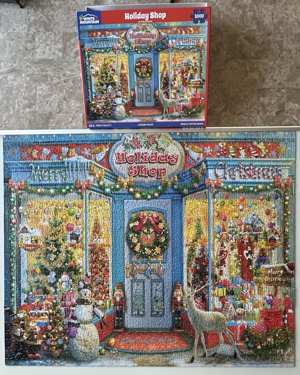 Holiday Shop - White Mountain puzzle collectible [Barcode 724819269211] - Main Image 2