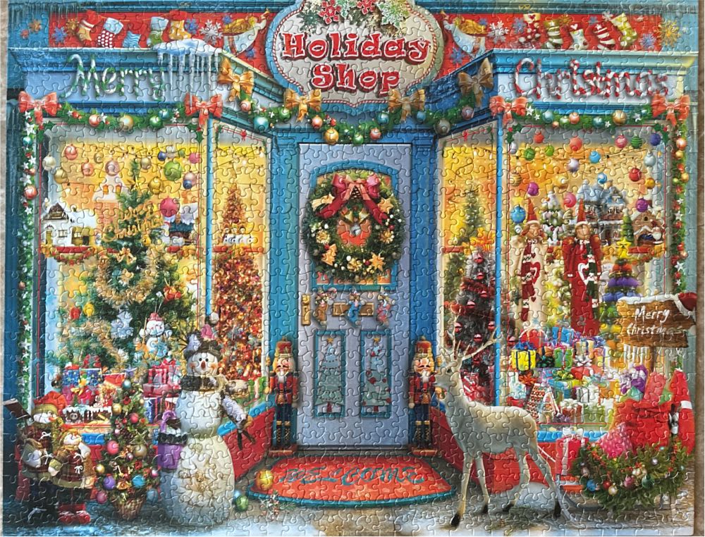 Holiday Shop - White Mountain puzzle collectible [Barcode 724819269211] - Main Image 3