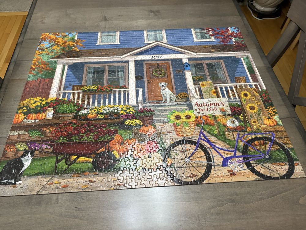 Autumn’s Yard Sale - Springbok puzzle collectible [Barcode 091683113415] - Main Image 2