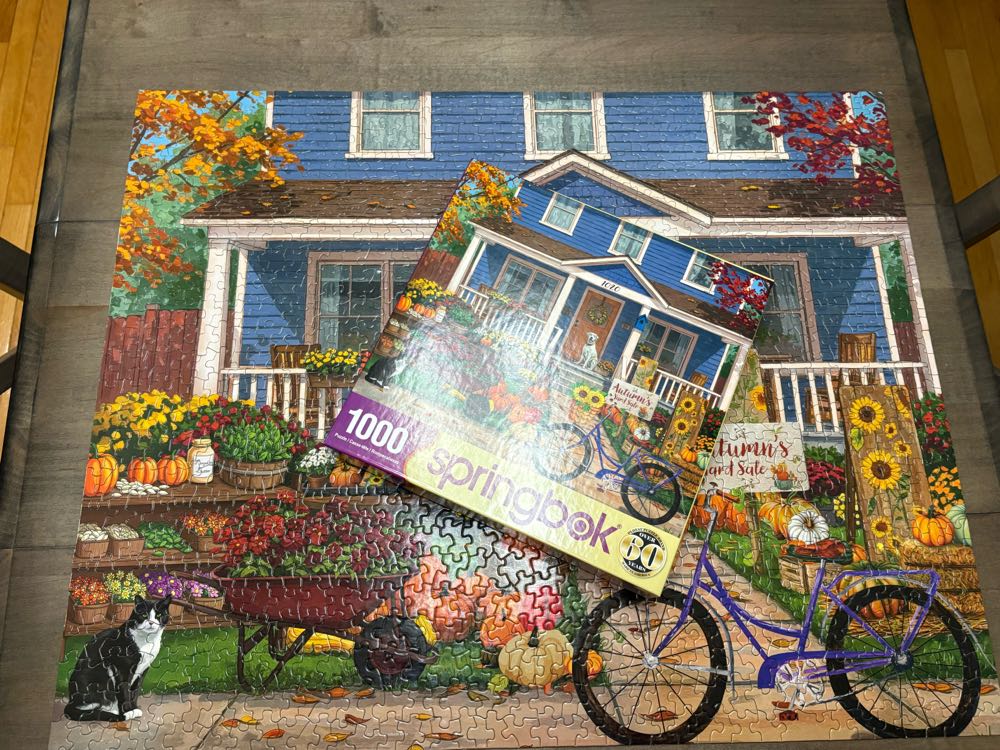 Autumn’s Yard Sale - Springbok puzzle collectible [Barcode 091683113415] - Main Image 3