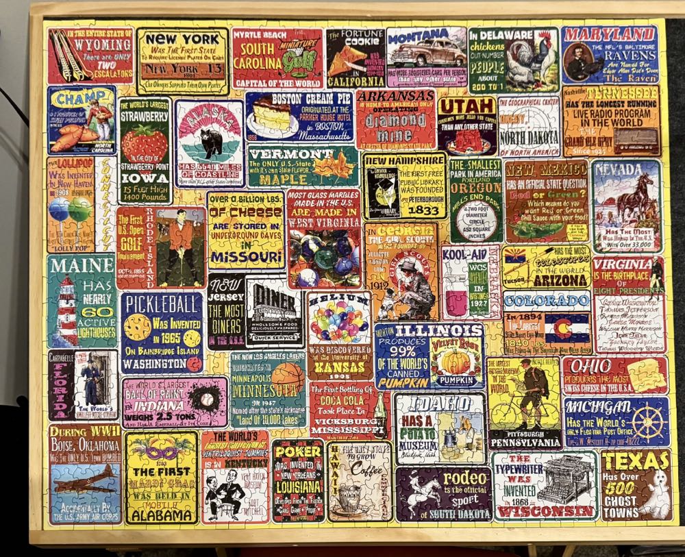 State Trivia - White Mountain puzzle collectible [Barcode 724819269662] - Main Image 2