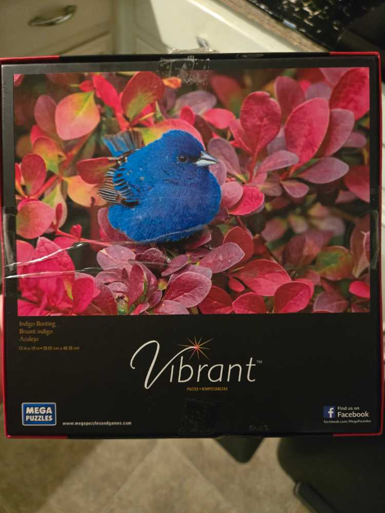 Indigo Bunting - Mega Puzzles puzzle collectible [Barcode 072348514105] - Main Image 2