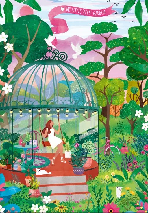 My Little Secret Garden - Pieces & Peace puzzle collectible [Barcode 3667232002003] - Main Image 2