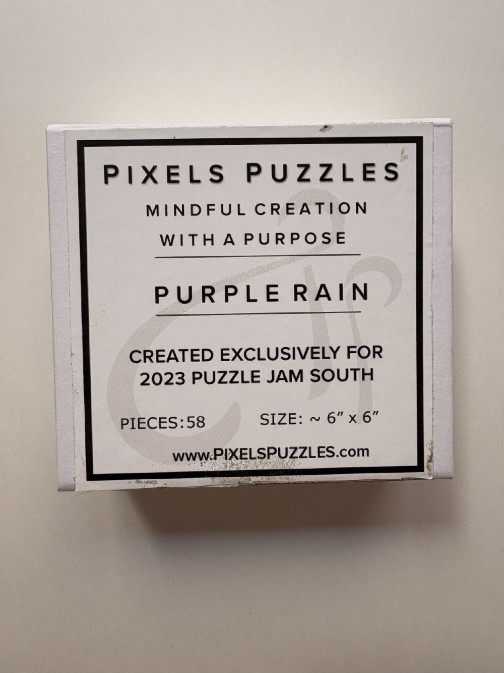 Purple Rain - Pixels Puzzles puzzle collectible - Main Image 2