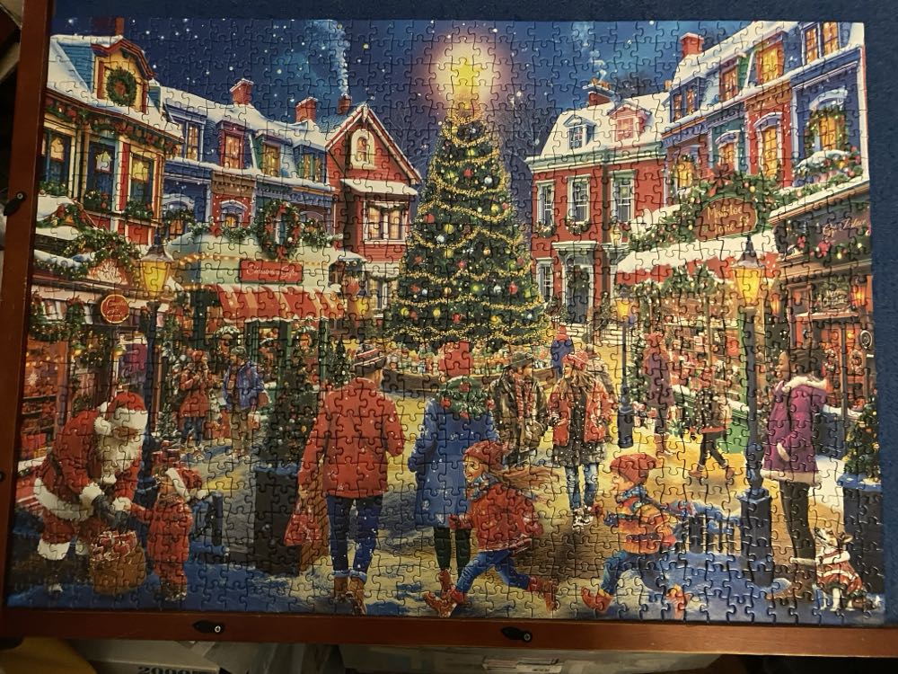 Christmas Village - Roseart Kodak puzzle collectible [Barcode 4895145441698] - Main Image 2