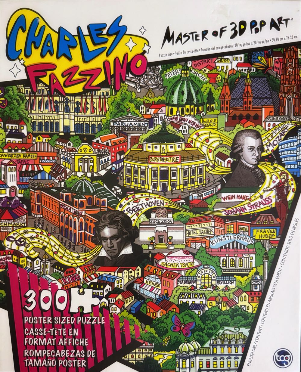 Butterflies over Vienna - TCG Toys puzzle collectible [Barcode 686141103208] - Main Image 2