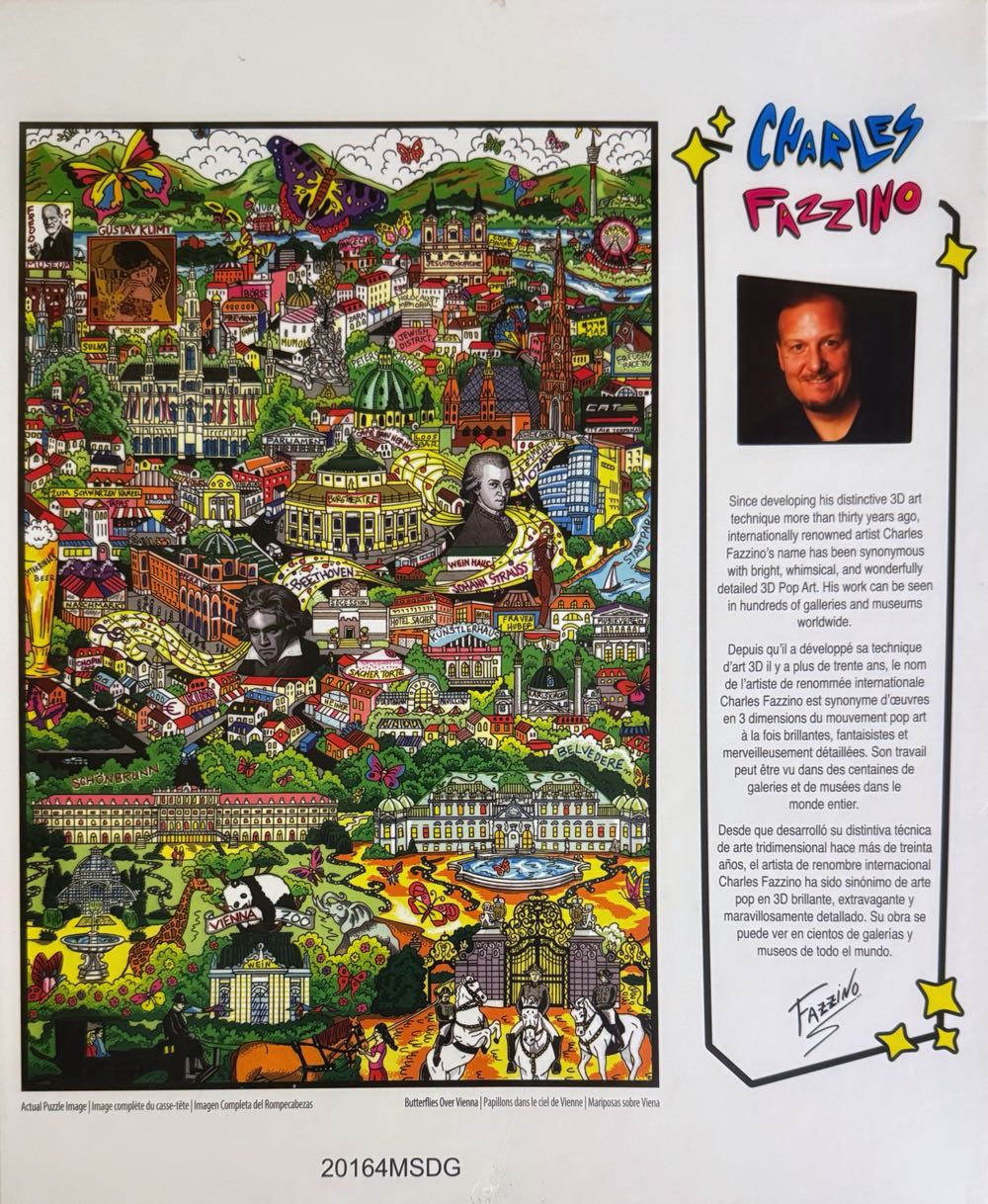 Butterflies over Vienna - TCG Toys puzzle collectible [Barcode 686141103208] - Main Image 3