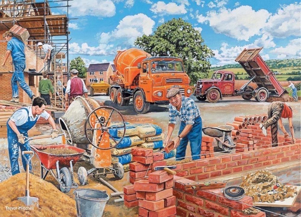 Happy Days at Work 12 : The Builder - Ravensburger puzzle collectible [Barcode 4005556147366] - Main Image 2