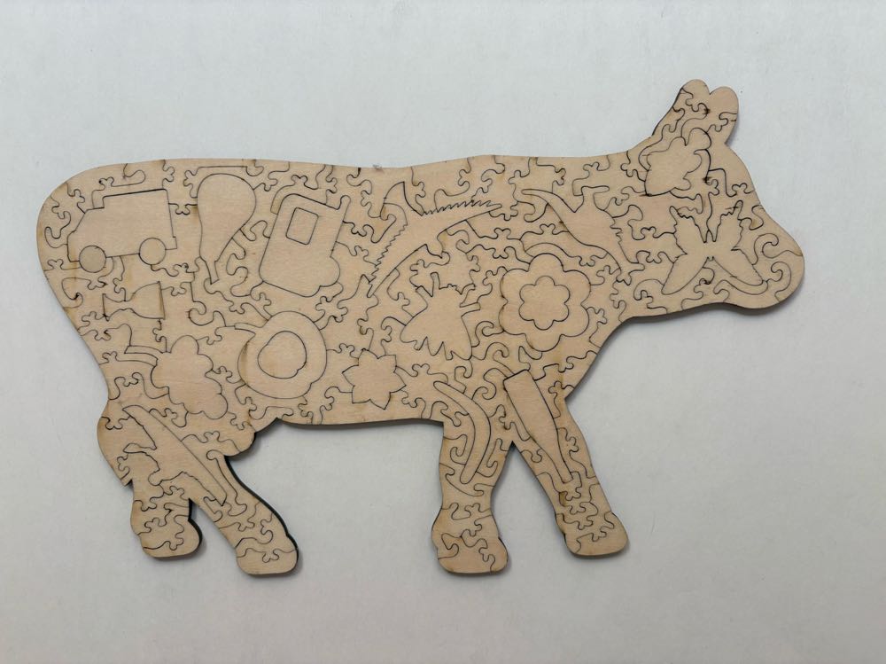 Moooving Art Cow - Twigg Puzzles puzzle collectible - Main Image 3
