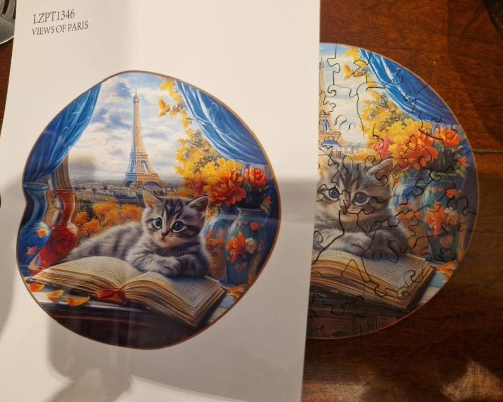 Drie Houten Poezenpuzzels  puzzle collectible - Main Image 3