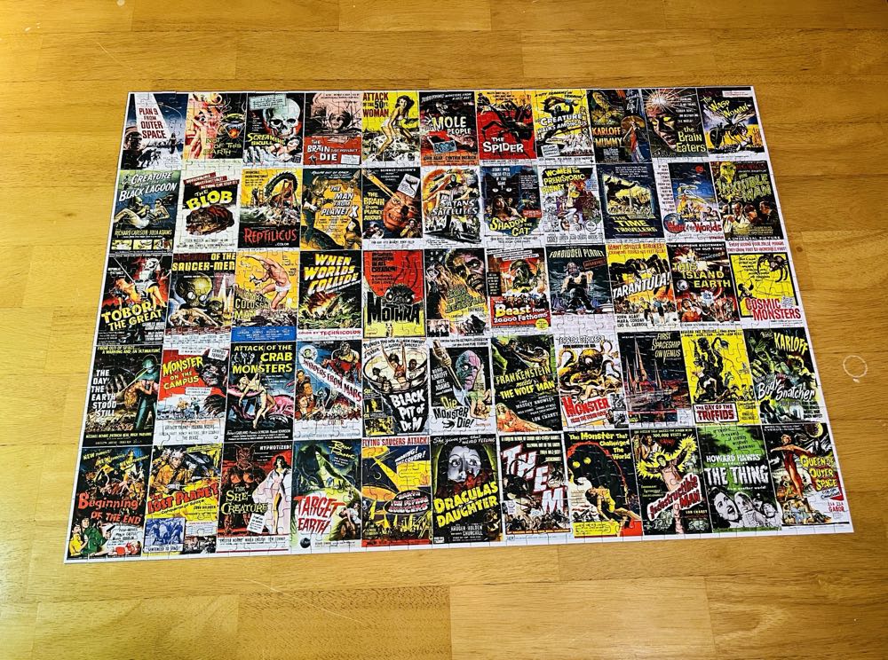 Vintage Horror & Sci-fi Movie Posters - Brook & Wyman puzzle collectible [Barcode 682821067198] - Main Image 2