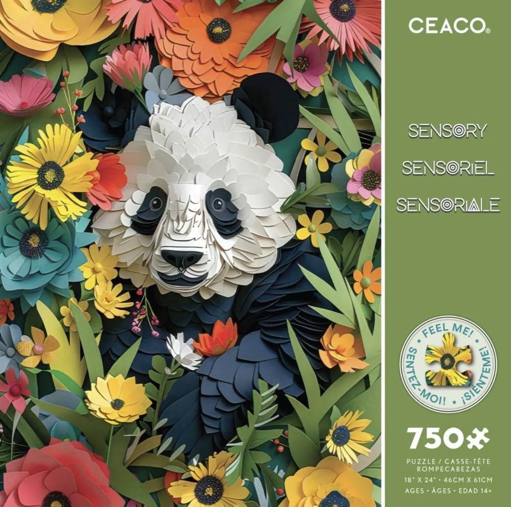 Paper Panda Relaxing - Ceaco puzzle collectible [Barcode 021081110778] - Main Image 2