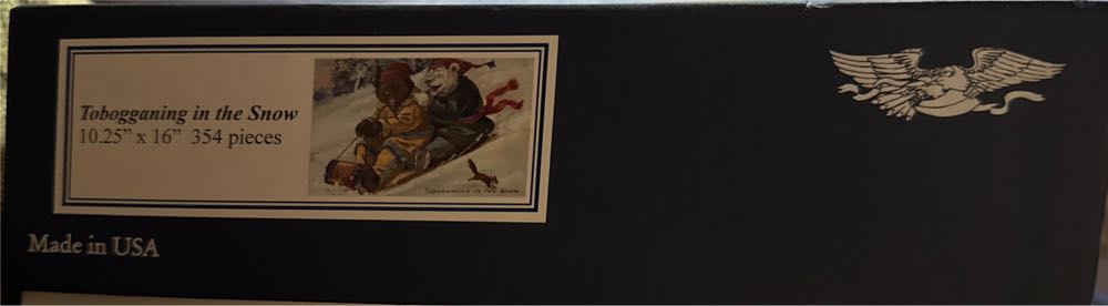 Tobogganing In The Snow - Liberty Puzzles 🇺🇸 puzzle collectible - Main Image 3