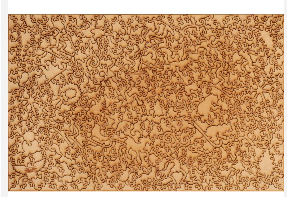 Tobogganing In The Snow - Liberty Puzzles 🇺🇸 puzzle collectible - Main Image 4