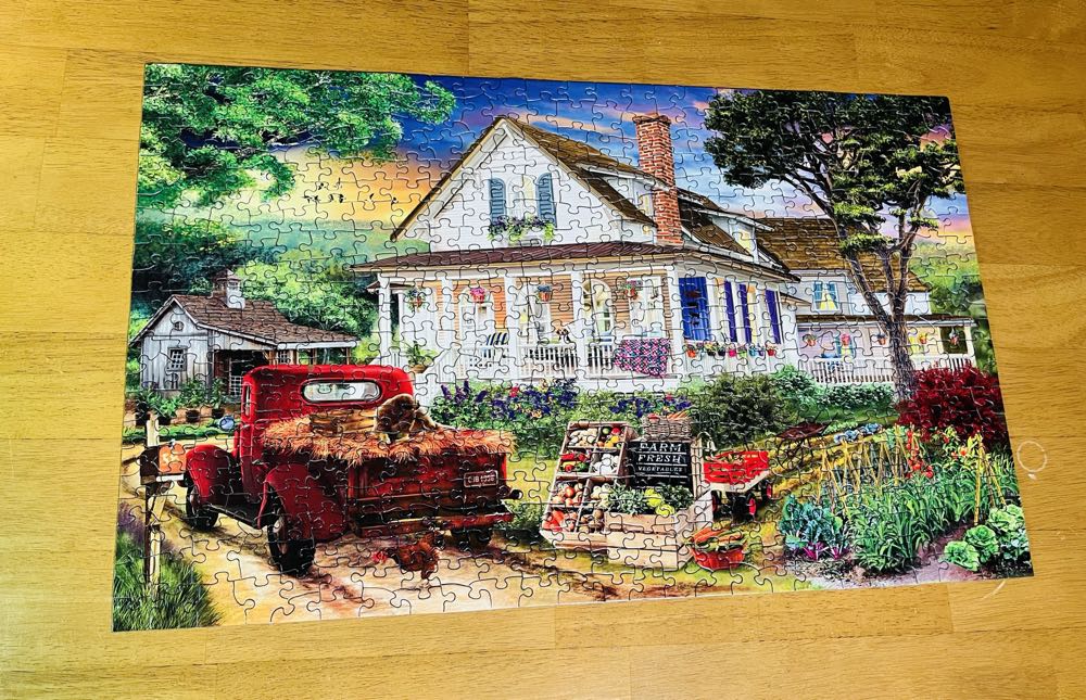 Our Country Home - SunsOut puzzle collectible [Barcode 796780319639] - Main Image 2