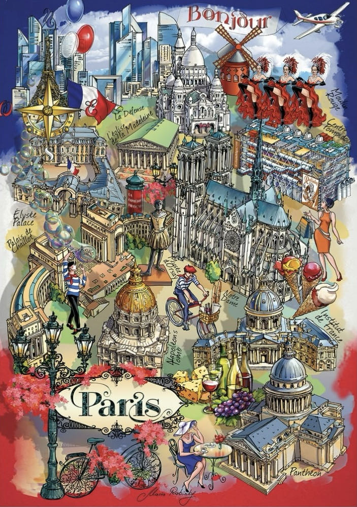 Paris Highlights - Ceaco puzzle collectible [Barcode 021081243285] - Main Image 2