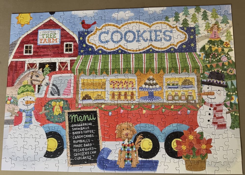 Christmas Tree Farm Truck - Ceaco puzzle collectible [Barcode 021081225892] - Main Image 2