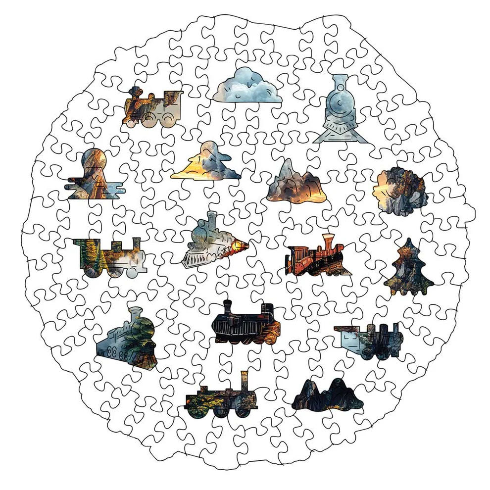 Mountain Train - PuzzlesUp puzzle collectible - Main Image 3