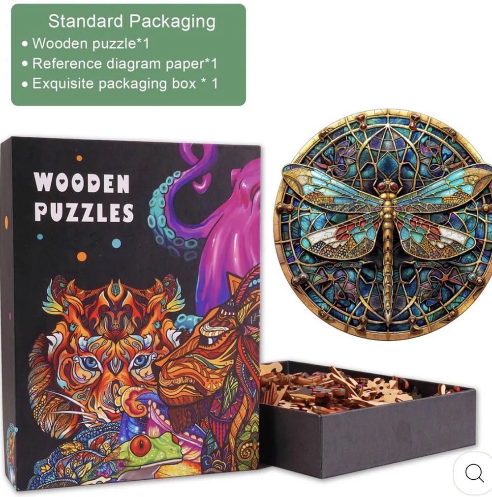Vintage Dragonfly - Woodbests puzzle collectible - Main Image 2