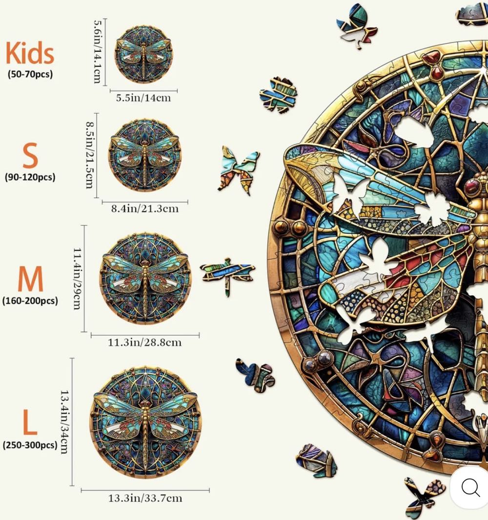 Vintage Dragonfly - Woodbests puzzle collectible - Main Image 6