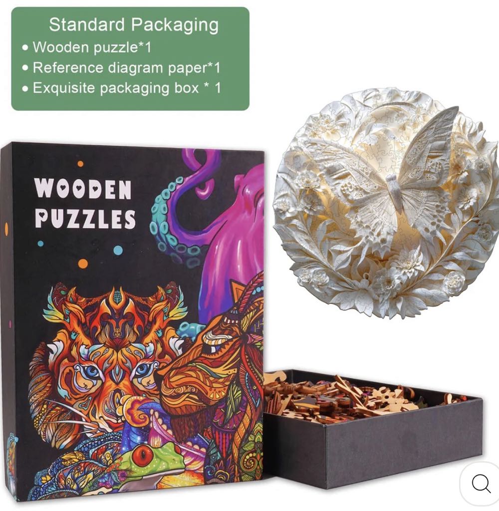 3D Paper Butterfly - Woodbests puzzle collectible - Main Image 3