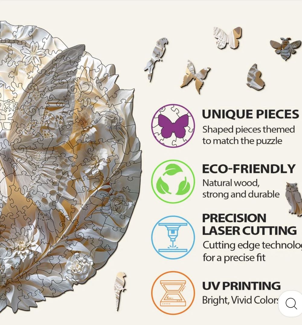 3D Paper Butterfly - Woodbests puzzle collectible - Main Image 5